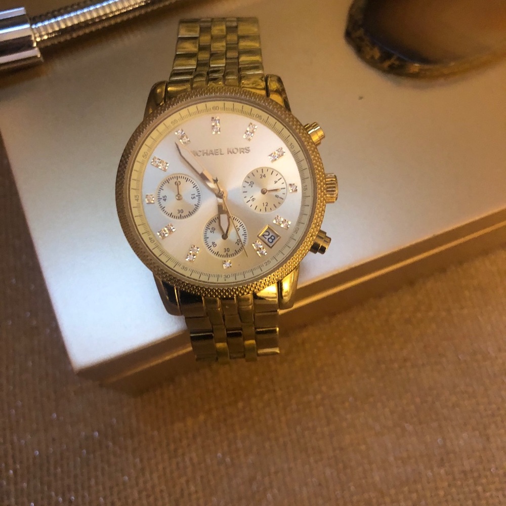 Gold Michael Kors watch